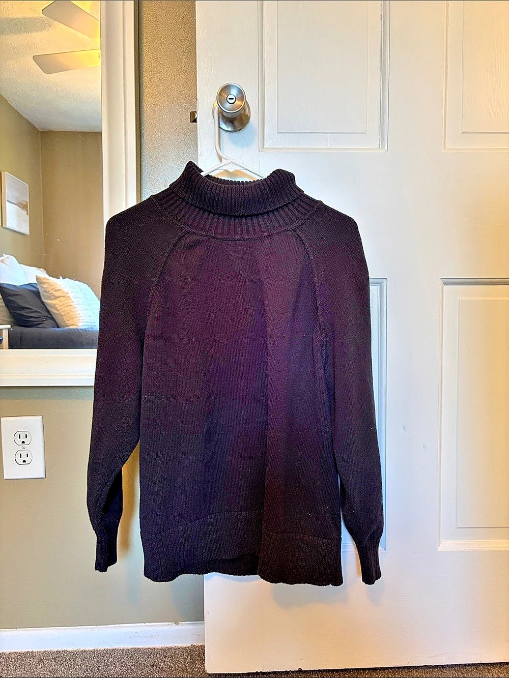 89th & Madison Black Cowl Neck Sweater